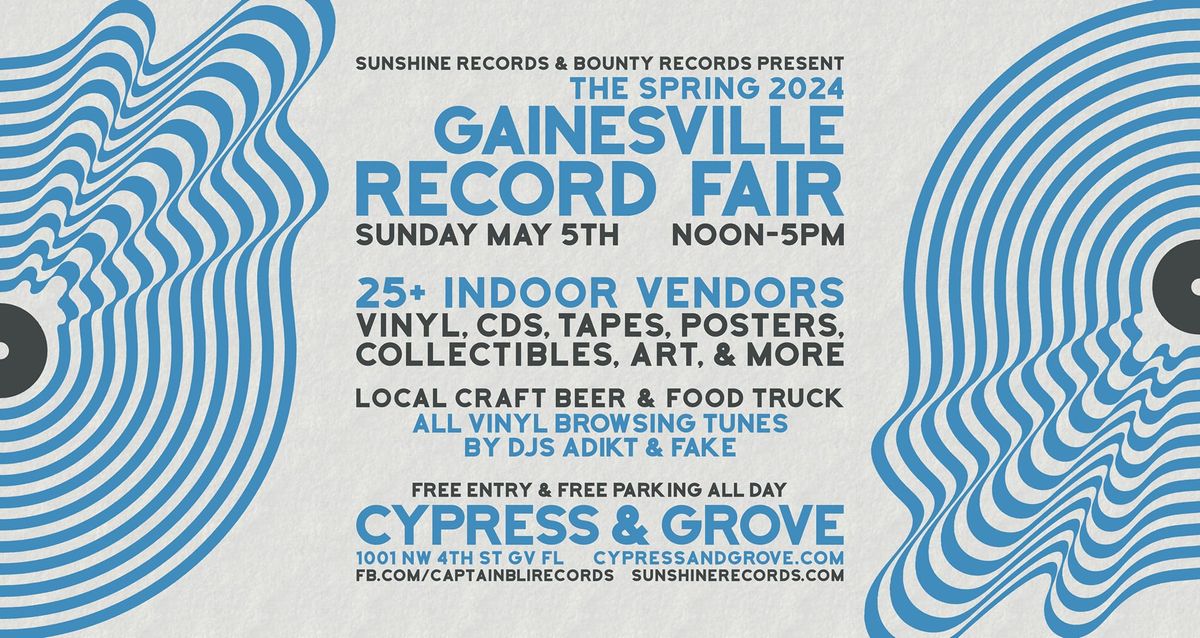 Gainesville Record Fair (Spring 2024\/Cinco de Mayo)