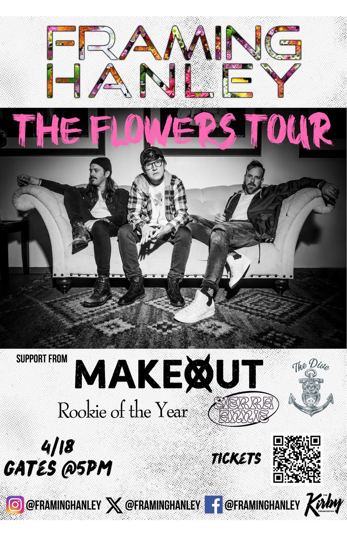 The Dive Presents Framing Hanley \u2018s The Flowers Tour with Special Guest 