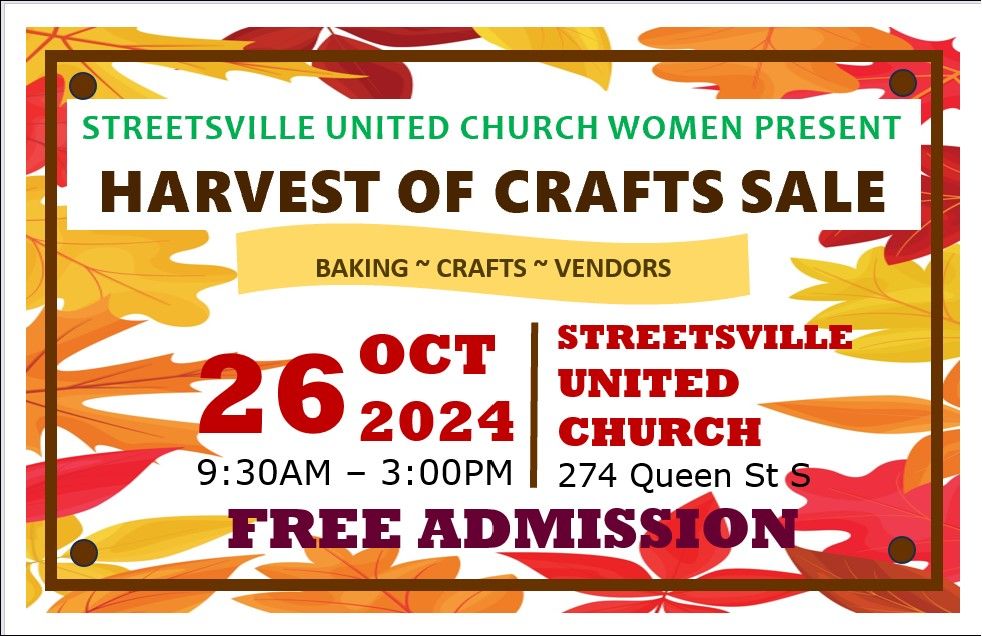 Harvest of Crafts sale 