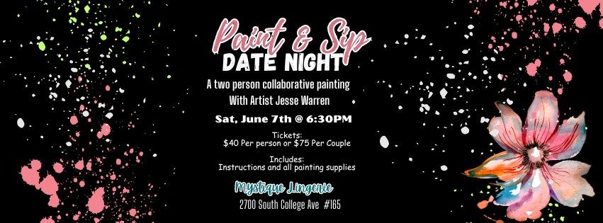 Paint & Sip Date Night at Mystique Lingerie