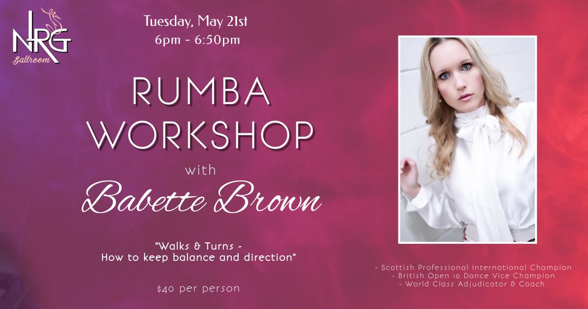 RUMBA Workshop with Babette Brown 