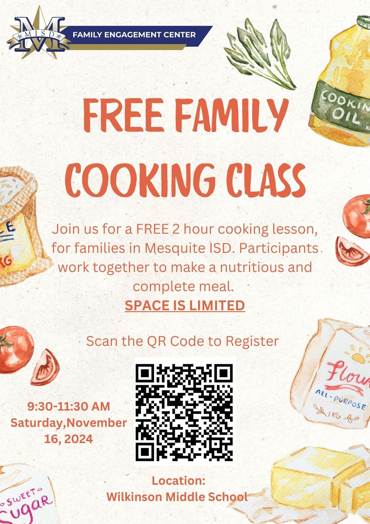 Free Family Cooking Class