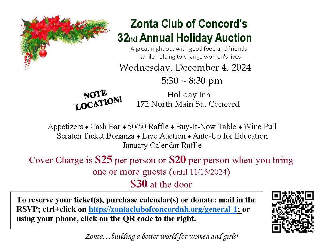 Zonta's 32nd Annual Holiday Auction