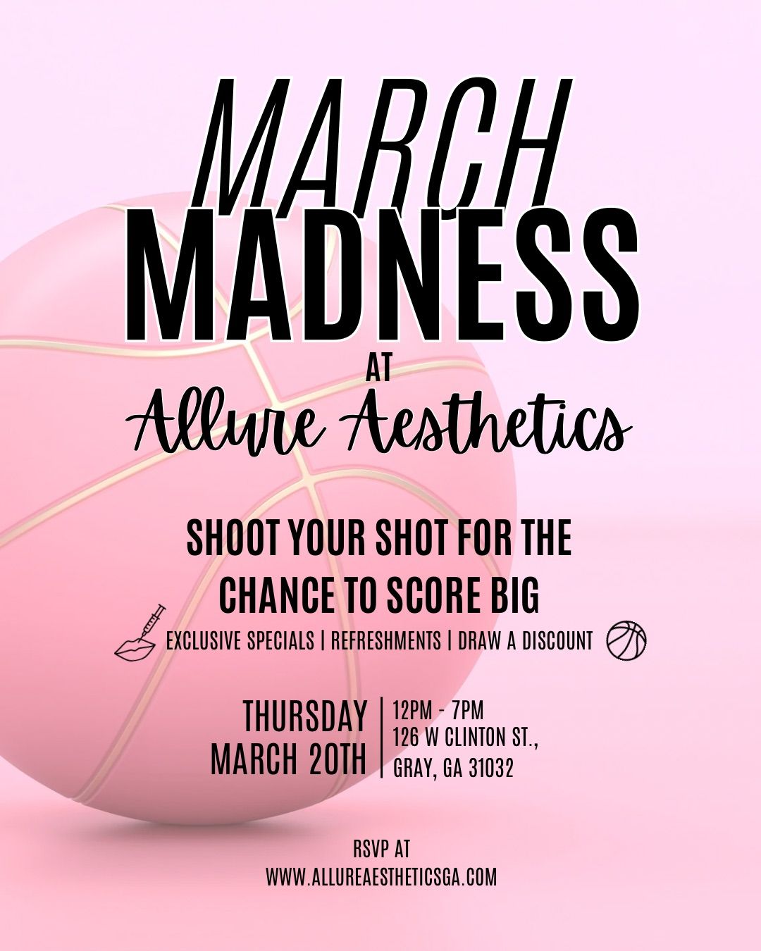 March Madness at Allure Aesthetics 