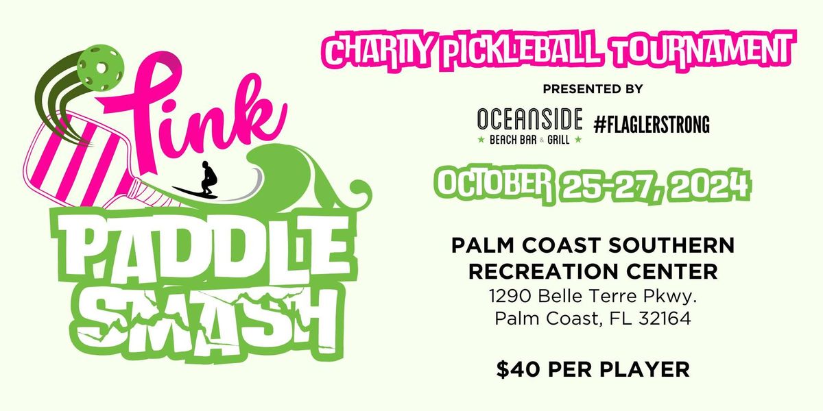 Pink Paddle Smash Pickleball Tournament