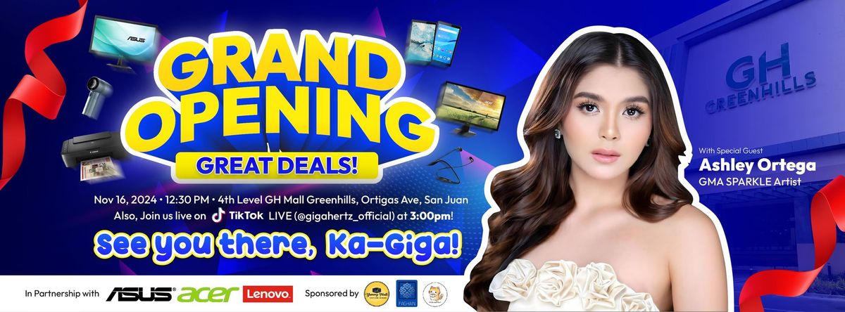 CATCH ASHLEY ORTEGA AT GIGAHERTZ GH MALL GRAND OPENING!