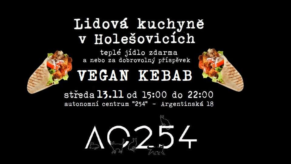 Lidov\u00e1 kuchyn\u011b v Hole\u0161ovic\u00edch - VEGAN KEBAB - tepl\u00e9 j\u00eddlo pro v\u0161echny bez rozd\u00edlu