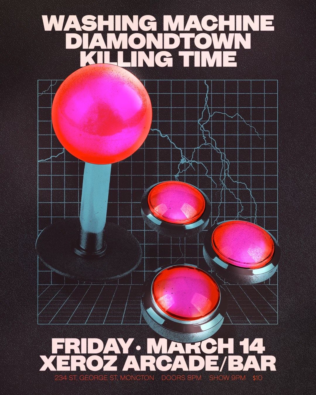 Washing Machine, Diamondtown and Killing Time - live at Xeroz Arcade\/Bar - Moncton