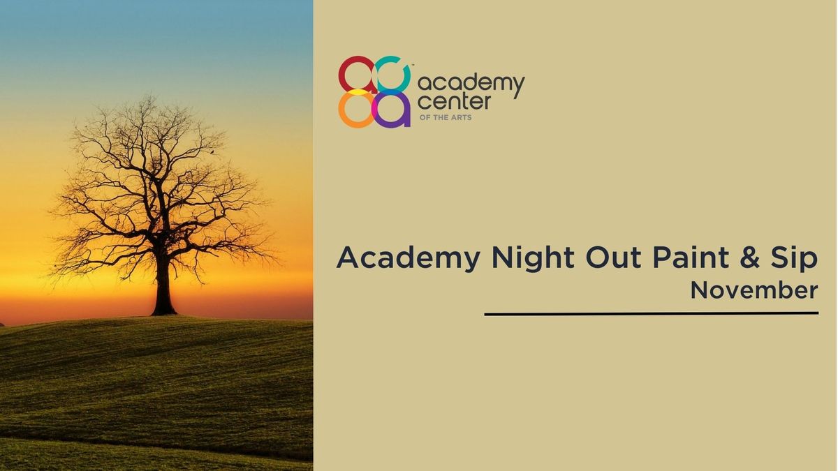 Academy Paint Night : Paint & Sip November