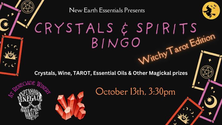 Crystals & Spirits Bingo - Witchy Tarot Edition