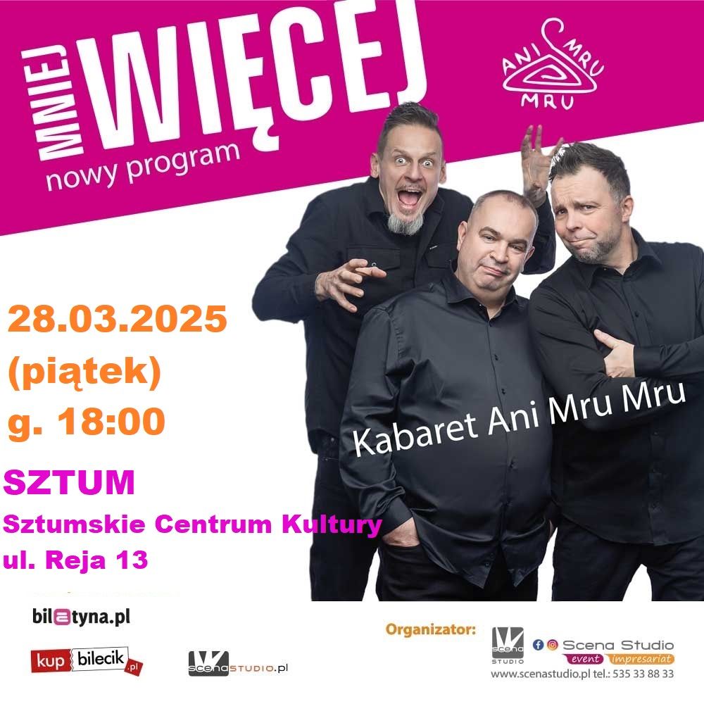 Ani Mru Mru w SZTUMIE - Nowy program "Mniej Wi\u0119cej" 28.03.2025