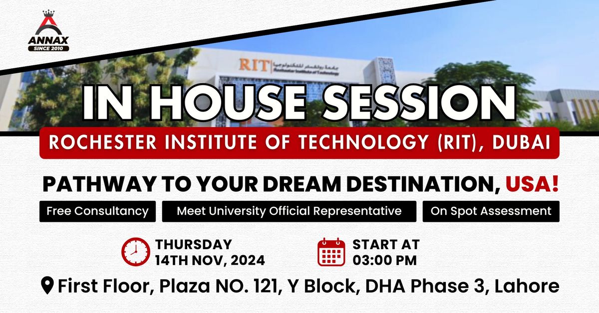 IN-HOUSE SESSION | STUDY IN DUBAI