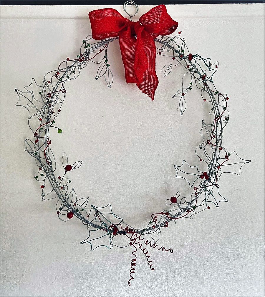 Christmas Wire Wreath Workshop