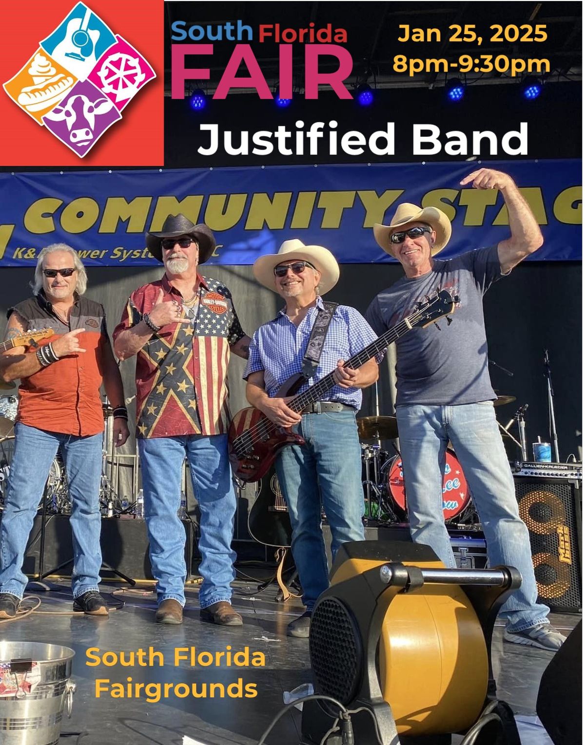 Justified Band appears at the South Florida Fair for another show!