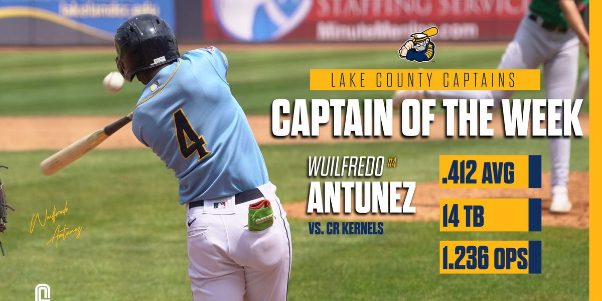 Lake County Captains at Cedar Rapids Kernels at Veterans Memorial Stadium - IA