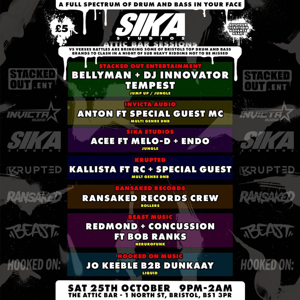 SIKA studios presents: Vs Verses Brand Wars - The DnB clash