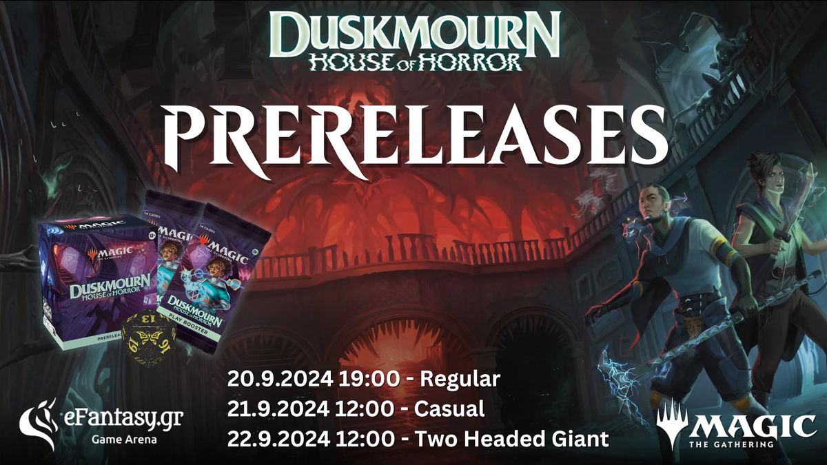 Duskmourn: House of Horror Prereleases | Magic the Gathering | eFantasy Thessaloniki Game Arena