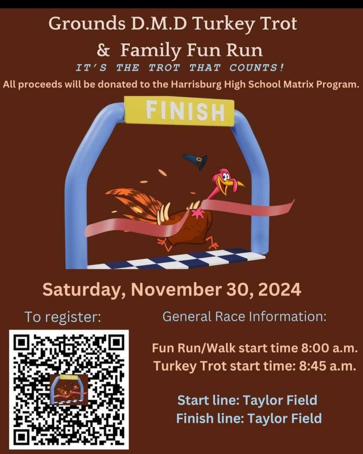 Harrisburg Turkey Trot (5K) & Family Fun Run\/Walk (3K)