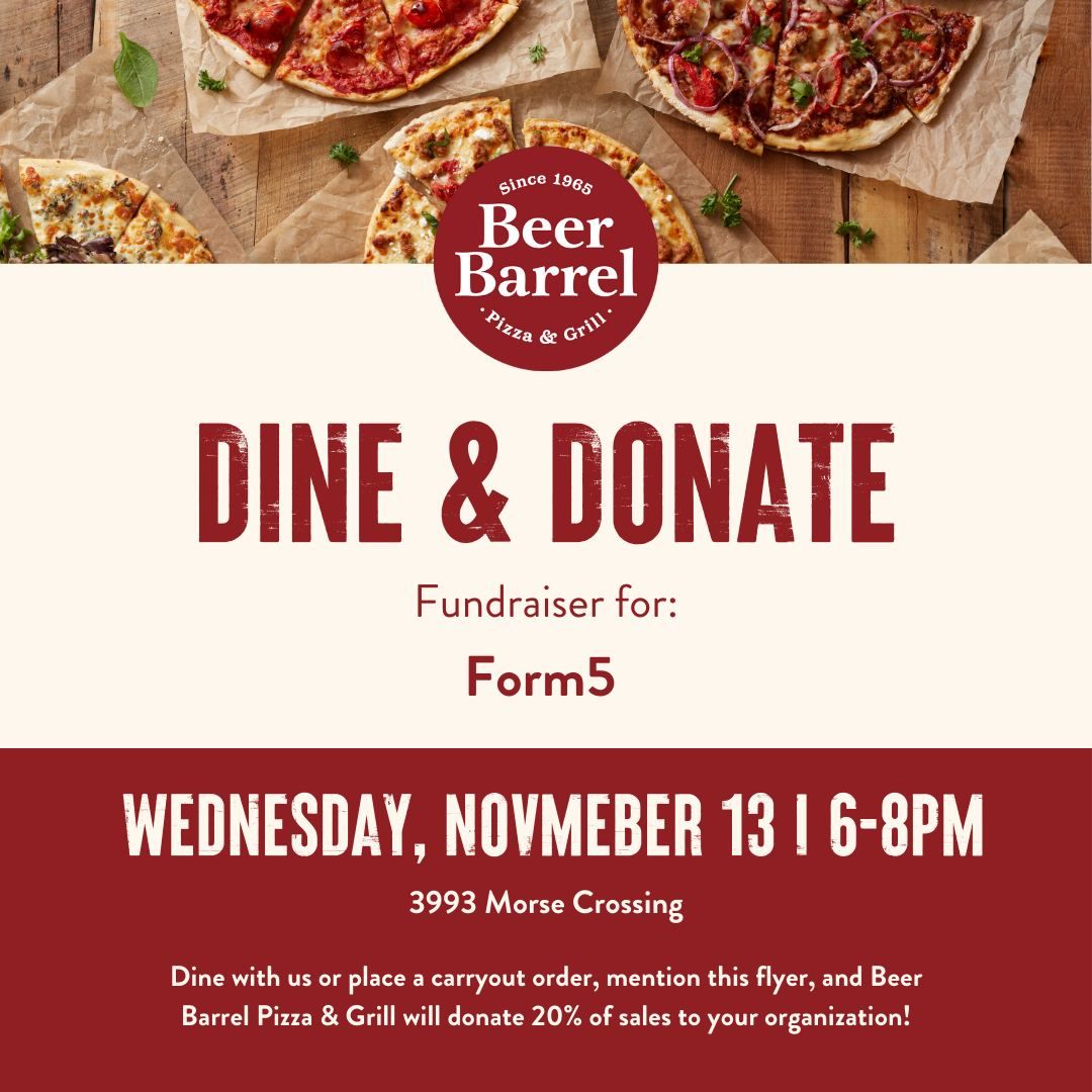 Dine & Donate Fundraiser for Form5