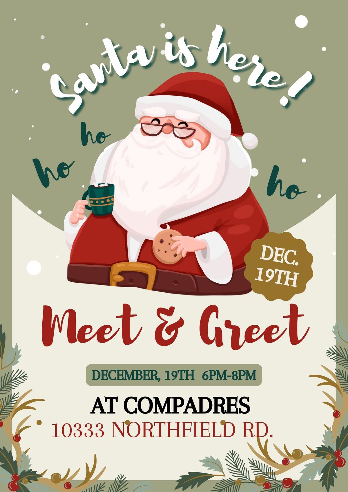 \u201cSanta Claus is coming to Compadres\u201d