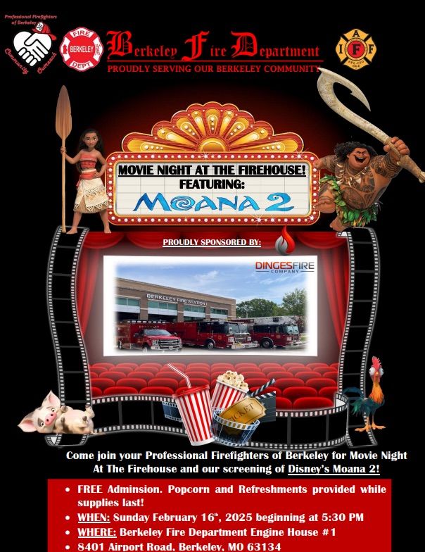 Berkeley Fire Department Family Movie Night