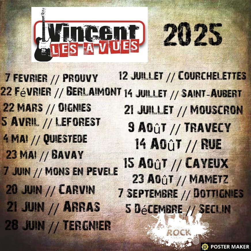 VINCENT LES A VUES EN CONCERT A OIGNIES