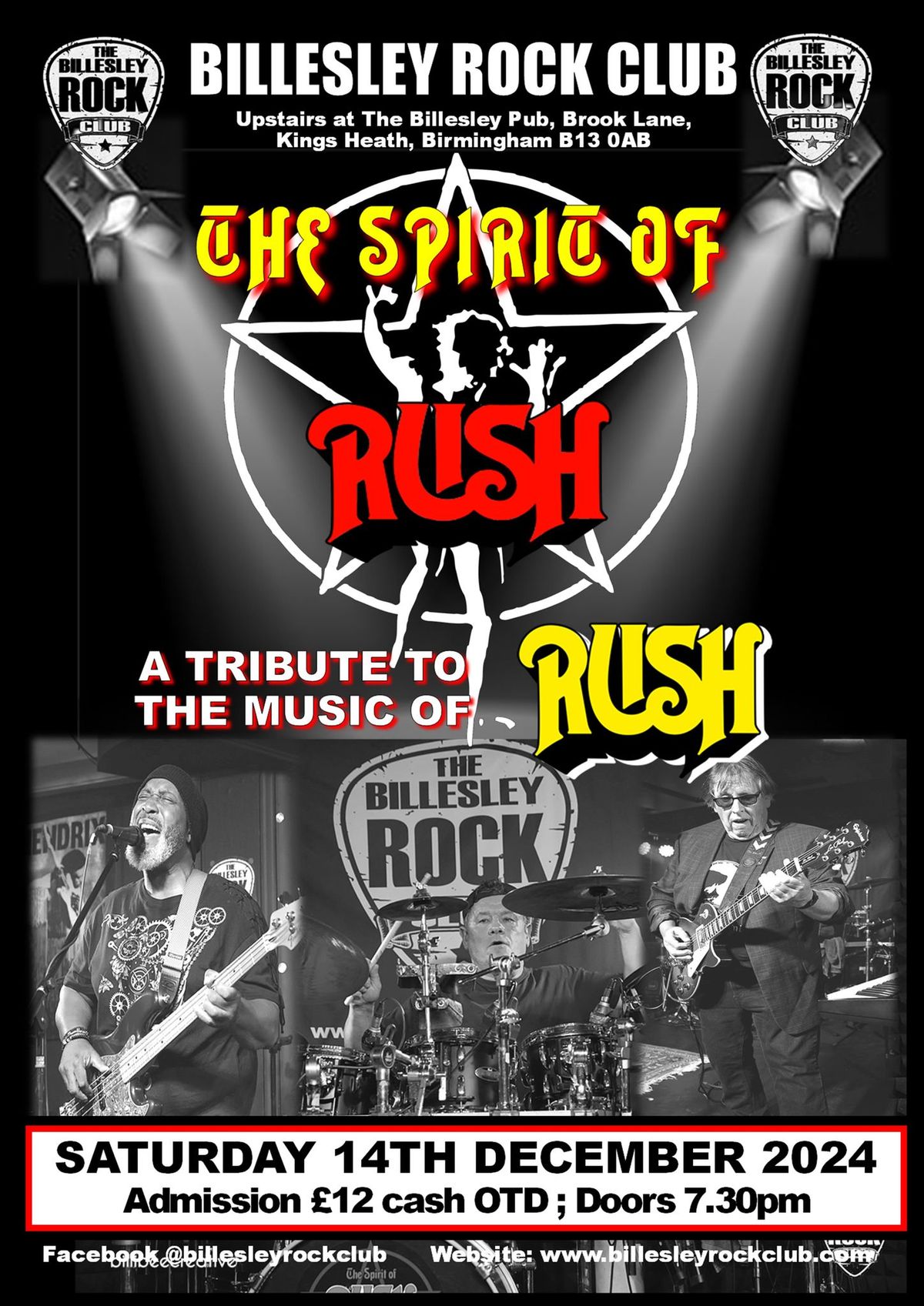 The Spirit of Rush - a tribute to the music of Rush - \u00a312 OTD