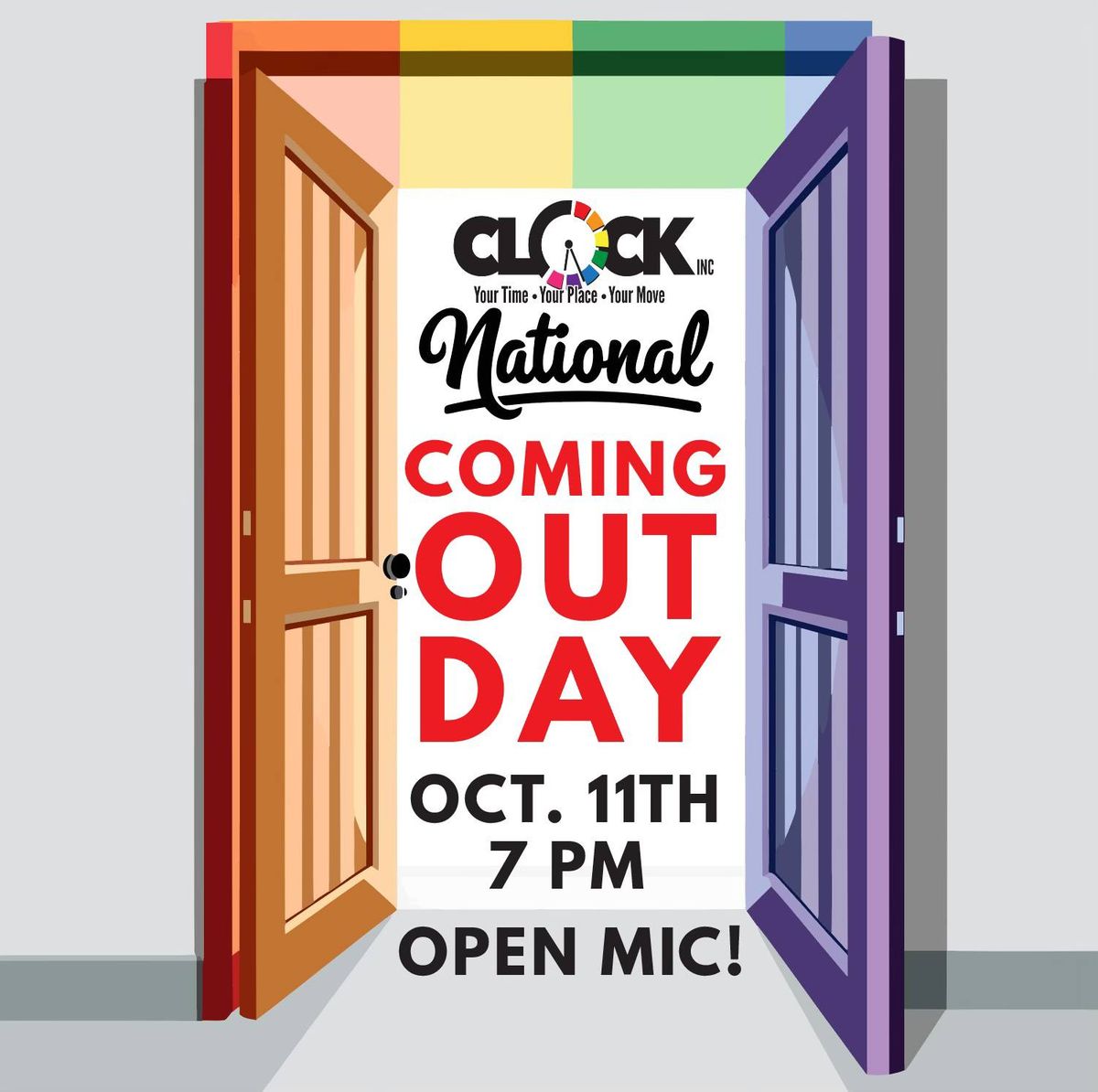 National Coming Out Day - Open Mic