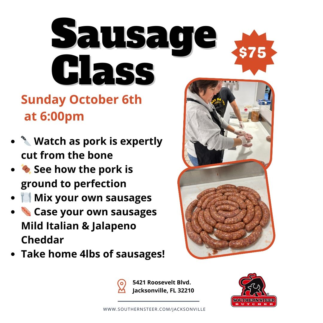 Sausage Making Class at Southern Steer Butcher