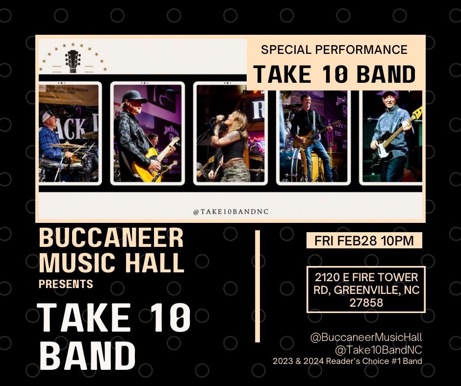 Take 10 Band at Buccaneer Music Hall, Greenville NC