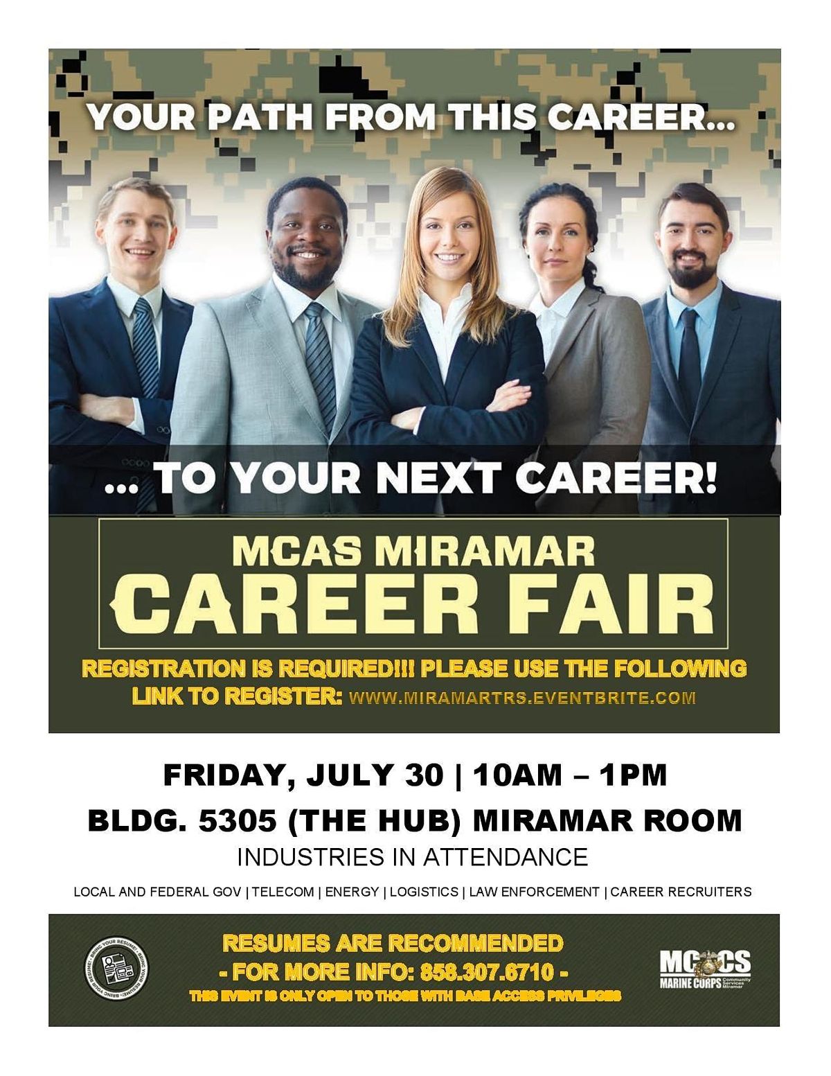 MCAS Miramar Career Fair  ( In-Person)