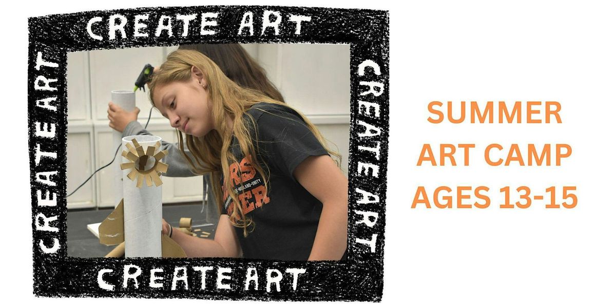 Teen Session AFTERNOON 2-D ART: July 12, 19, 26 & Aug 2 (Art Camp)