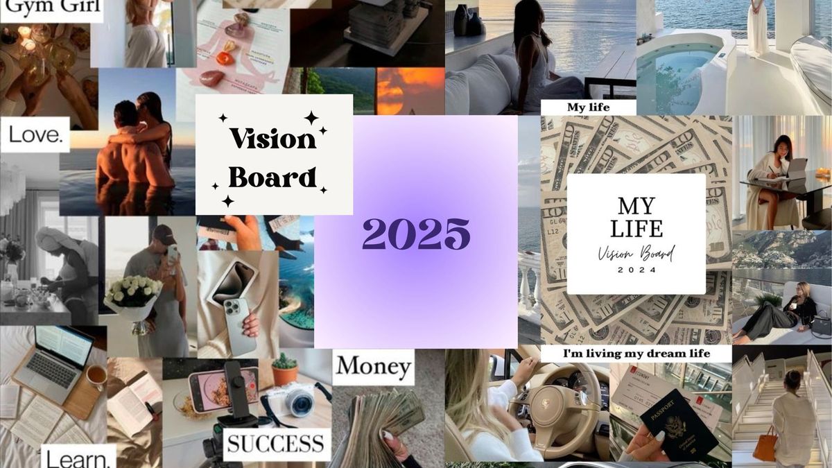 Create 2025 Vision Board Together - Meet, Chat & Plan