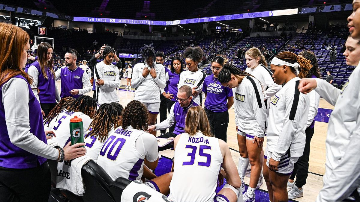 Parking Virginia Tech Hokies at James Madison Dukes Womens Basketball