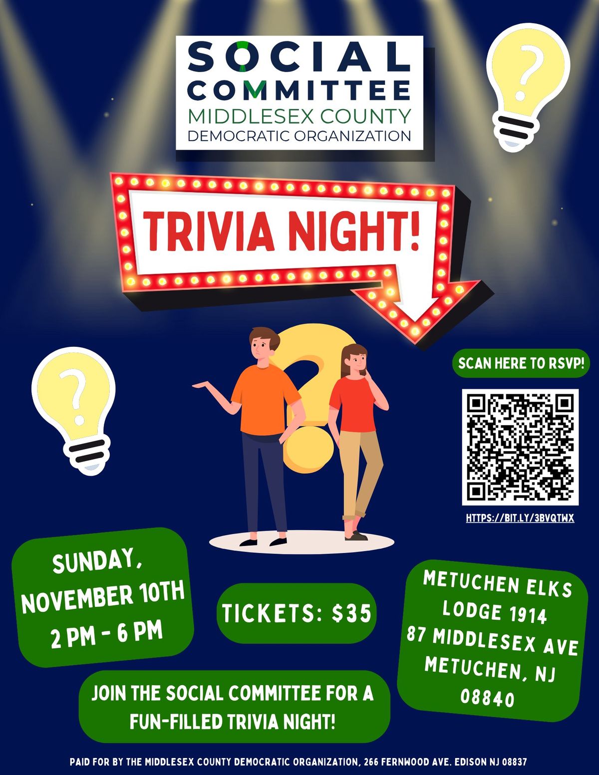 MCDO Social Committee's Trivia Night!