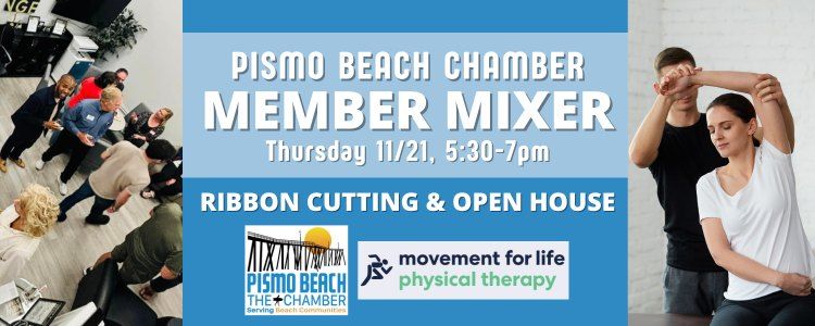 November Member Mixer & Ribbon Cutting\/Grand Opening of Movement for Life Physical Therapy!