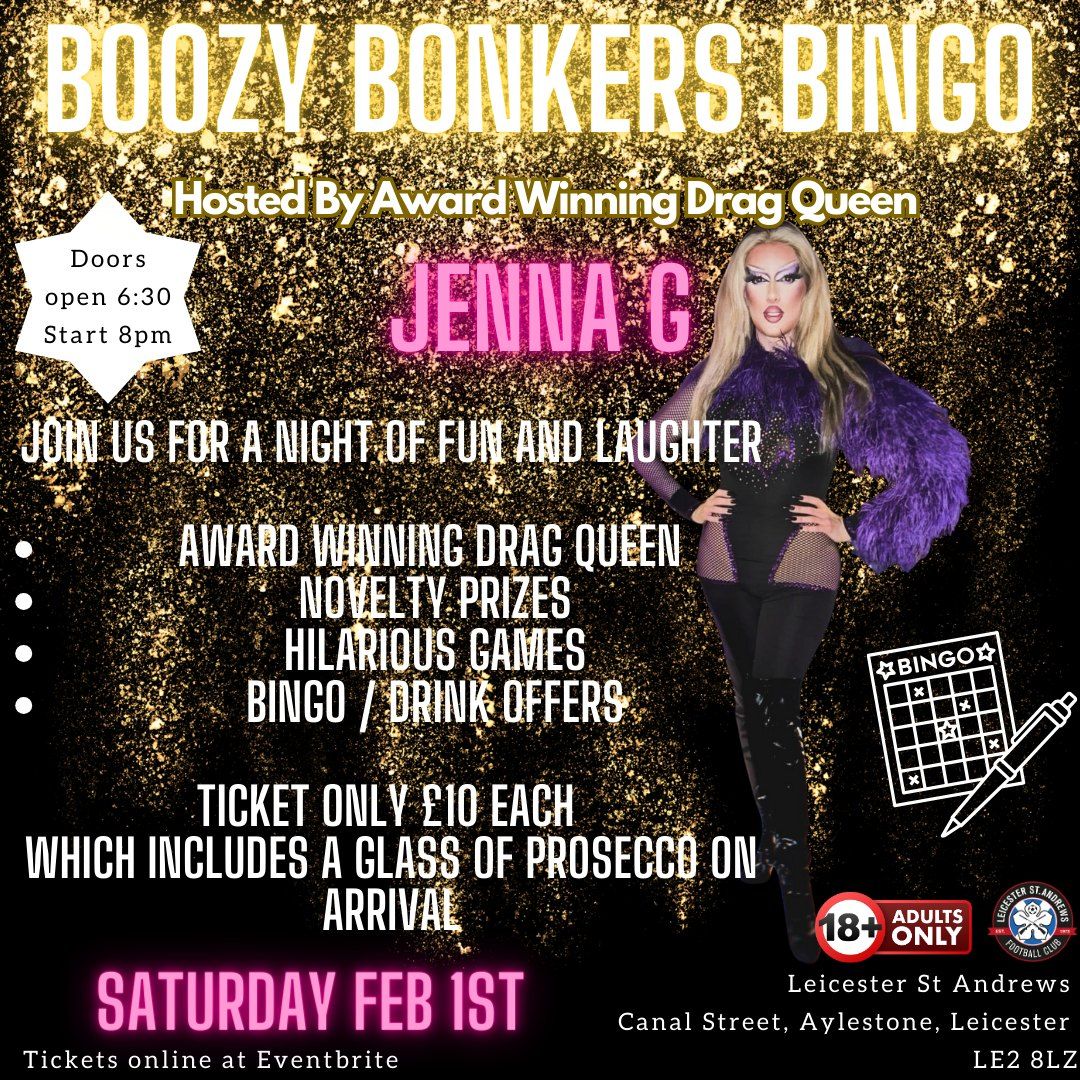 Boozy Bonkers Bingo With Jenna G