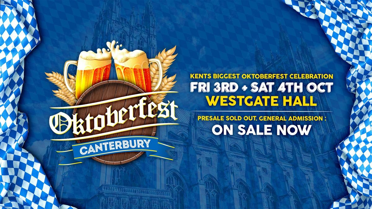 CANTERBURY OKTOBERFEST - FRI 3 OCT [Evening session]
