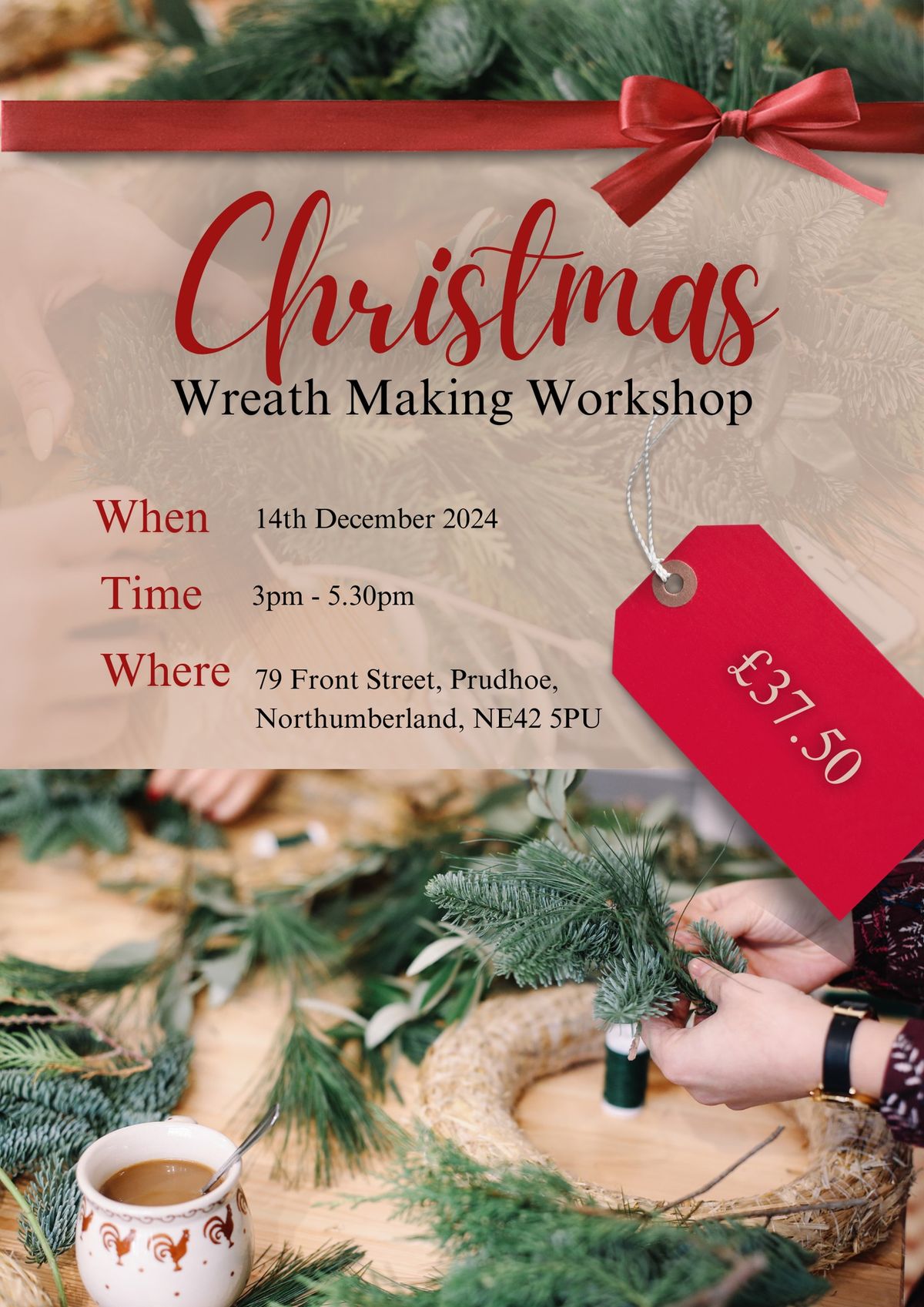 Christmas Wreath Making - FULLY BOOKED.