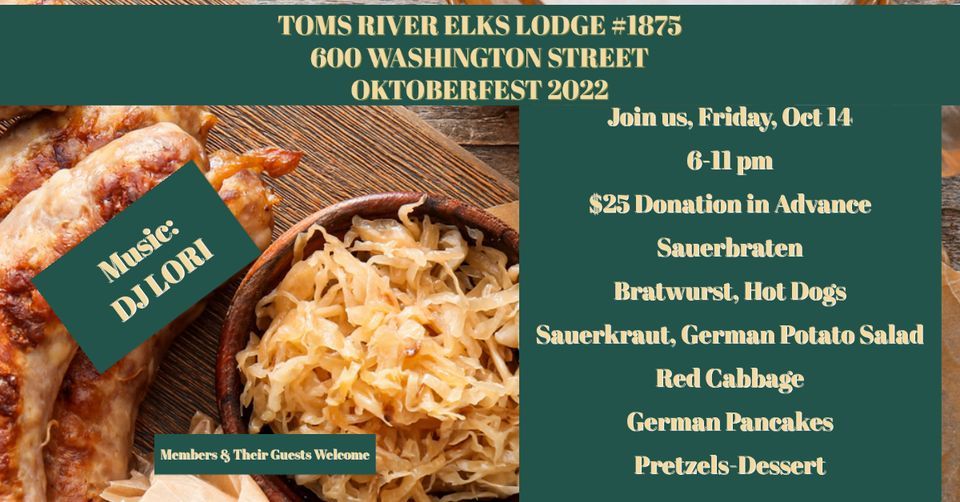 Oktoberfest 2022, Toms River Elks Lodge #1875, 14 October 2022