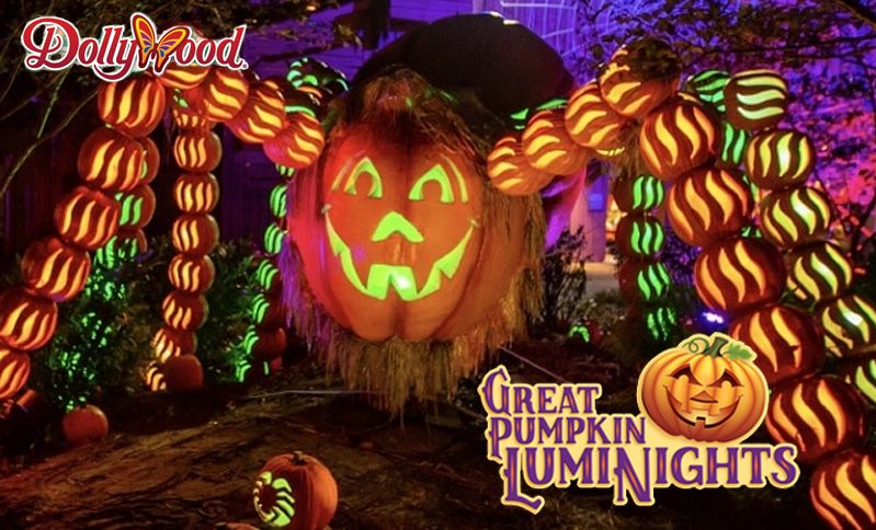 \ud83c\udf83 Great Pumpkin LumiNights at Dollywood \ud83c\udf83 Getaway Pigeon Forge, TN $249 Per Couple