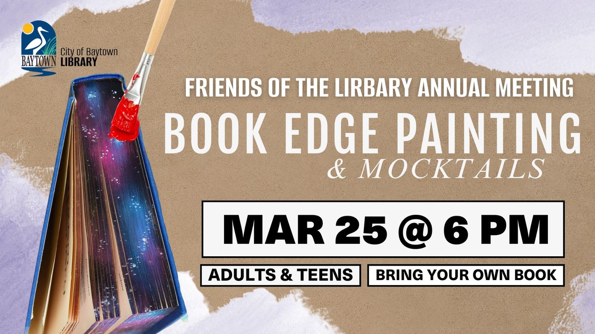 Book Edge Painting | Friends Annual Meeting