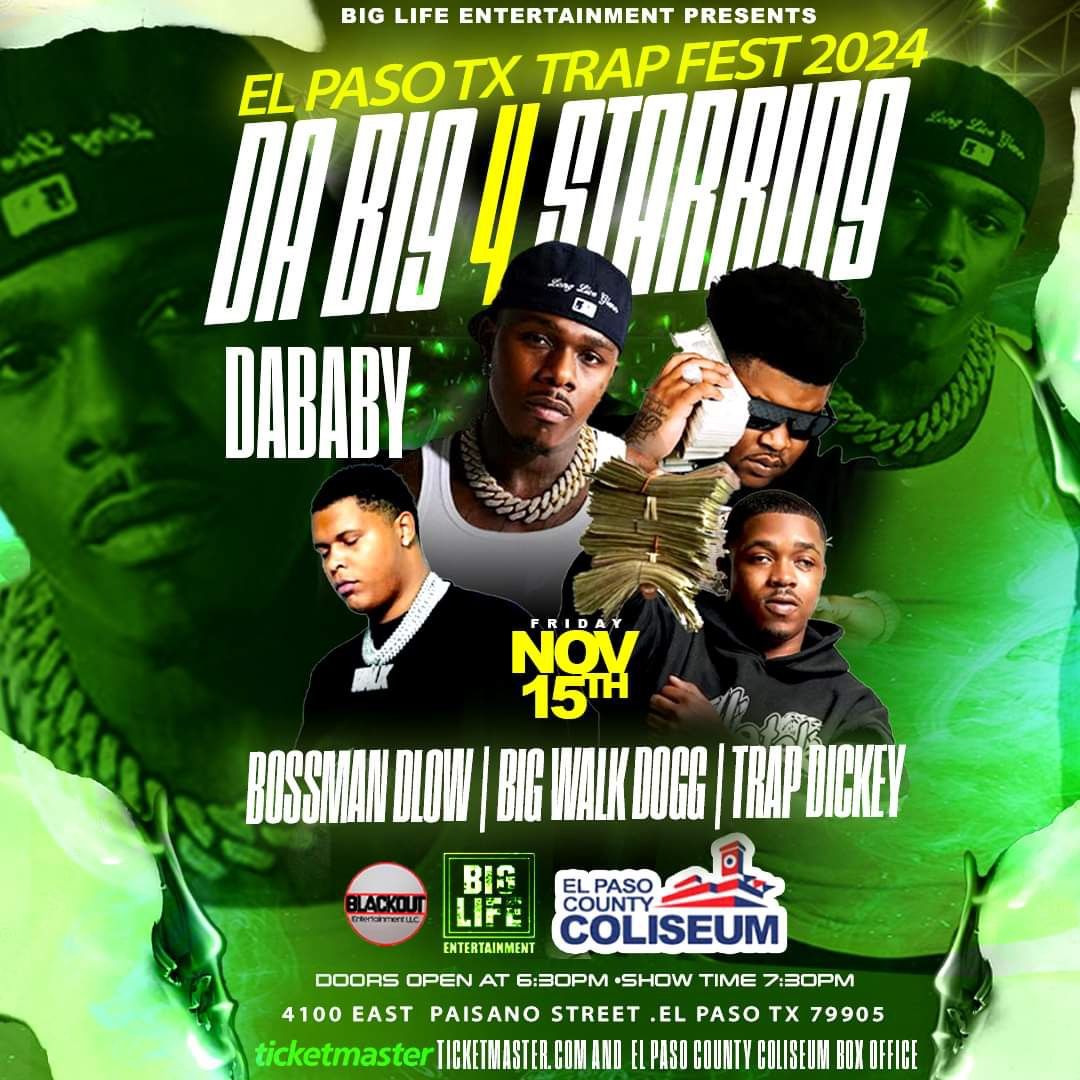 El Paso Trap Fest with DaBaby, BossMan Dlow