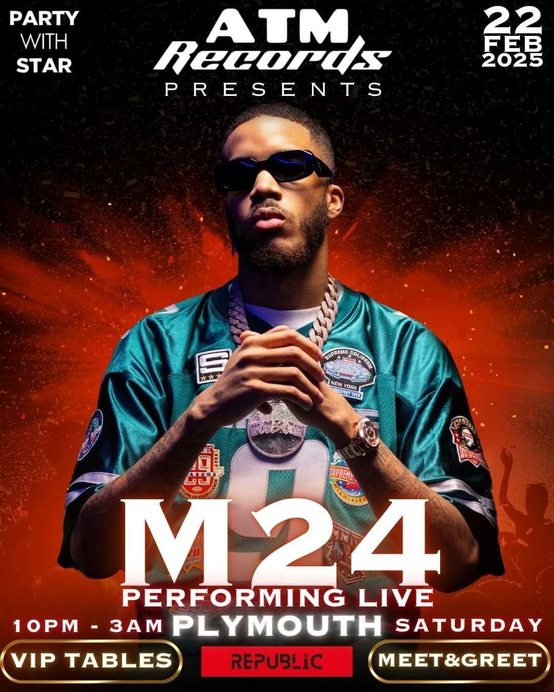 PLYMOUTH: Superstar rapper M24 performing live at republic 