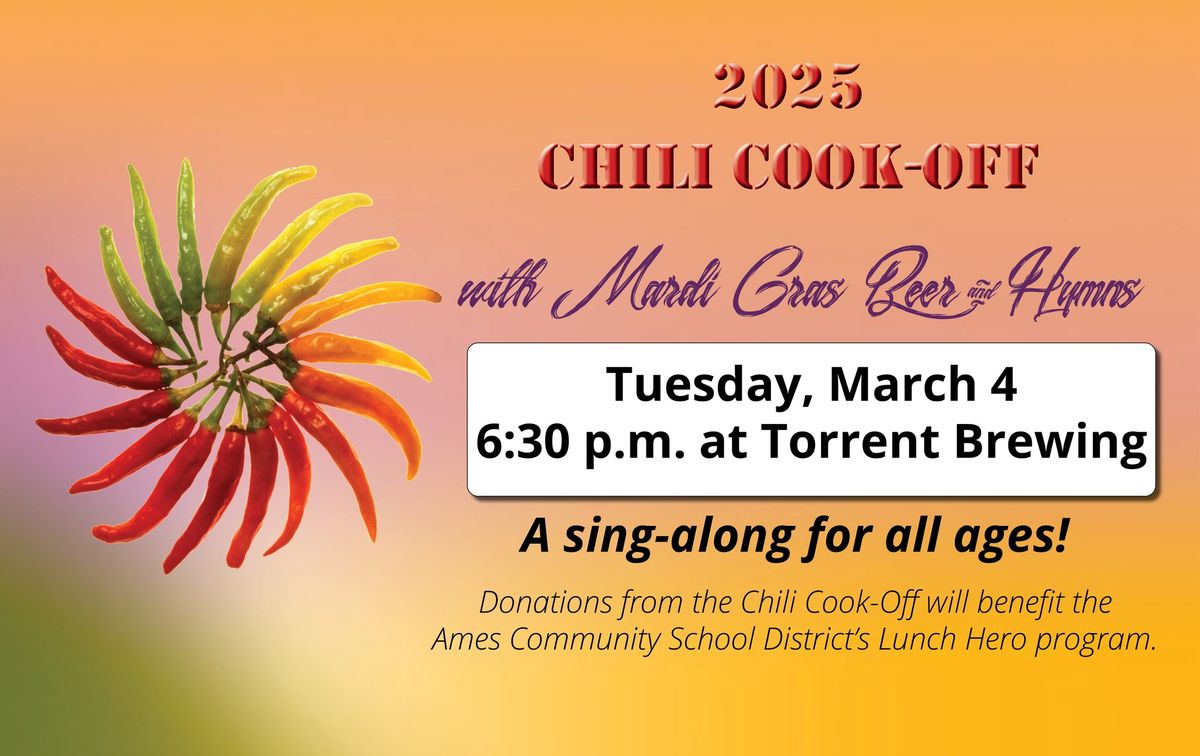 Chili Cook-Off with Mardi Gras Beer and Hymns