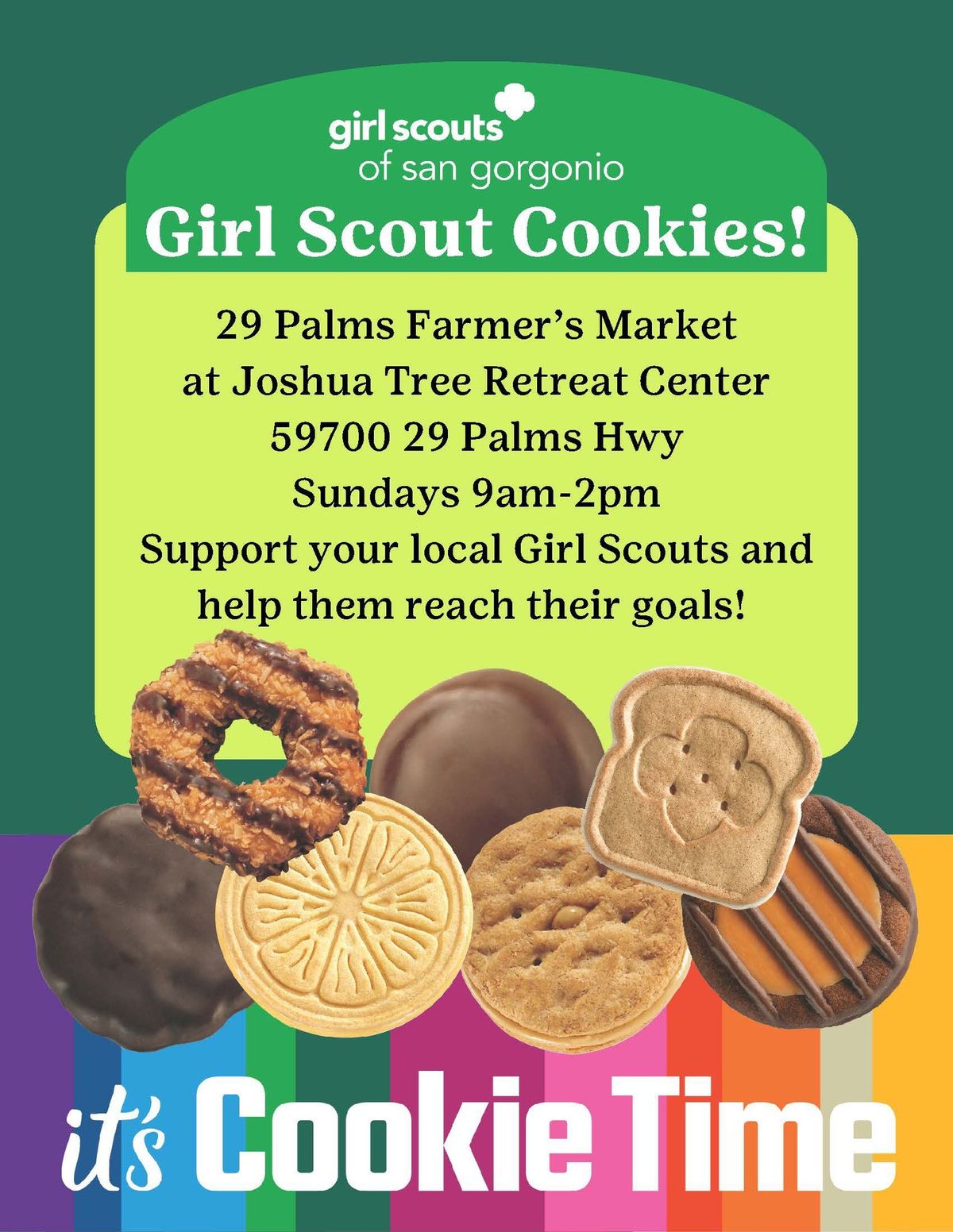 Girl Scout Cookies at the Market