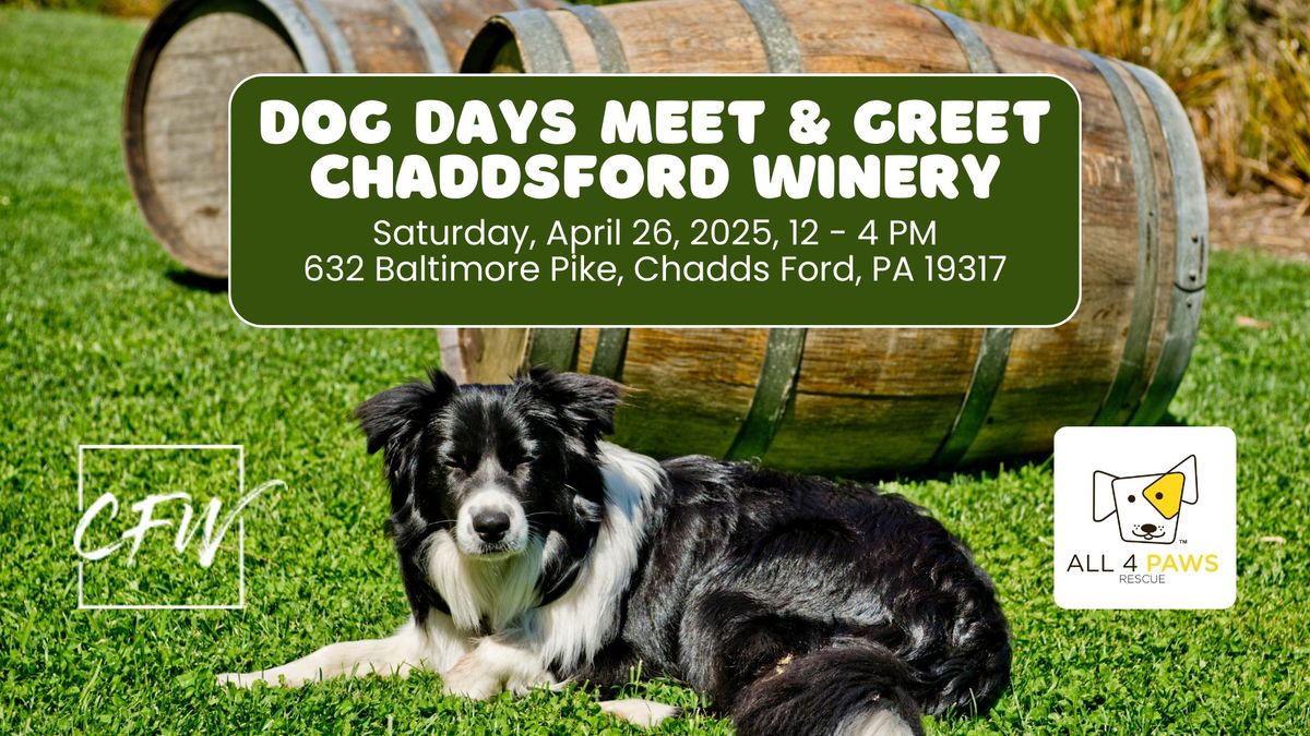 Dog Days at Chaddsford Winery