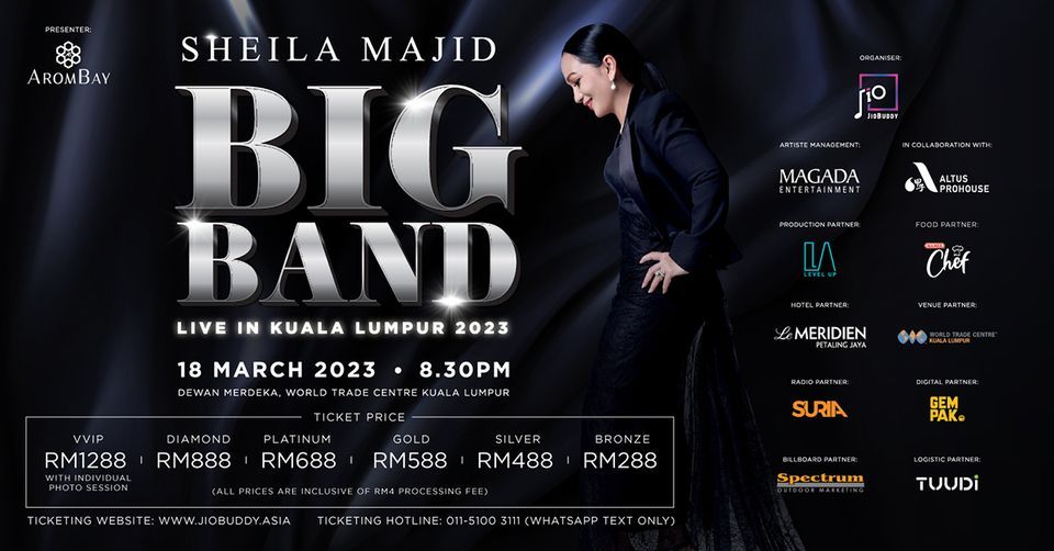 Sheila Majid BIG BAND Live in Kuala Lumpur 2023, World Trade Centre
