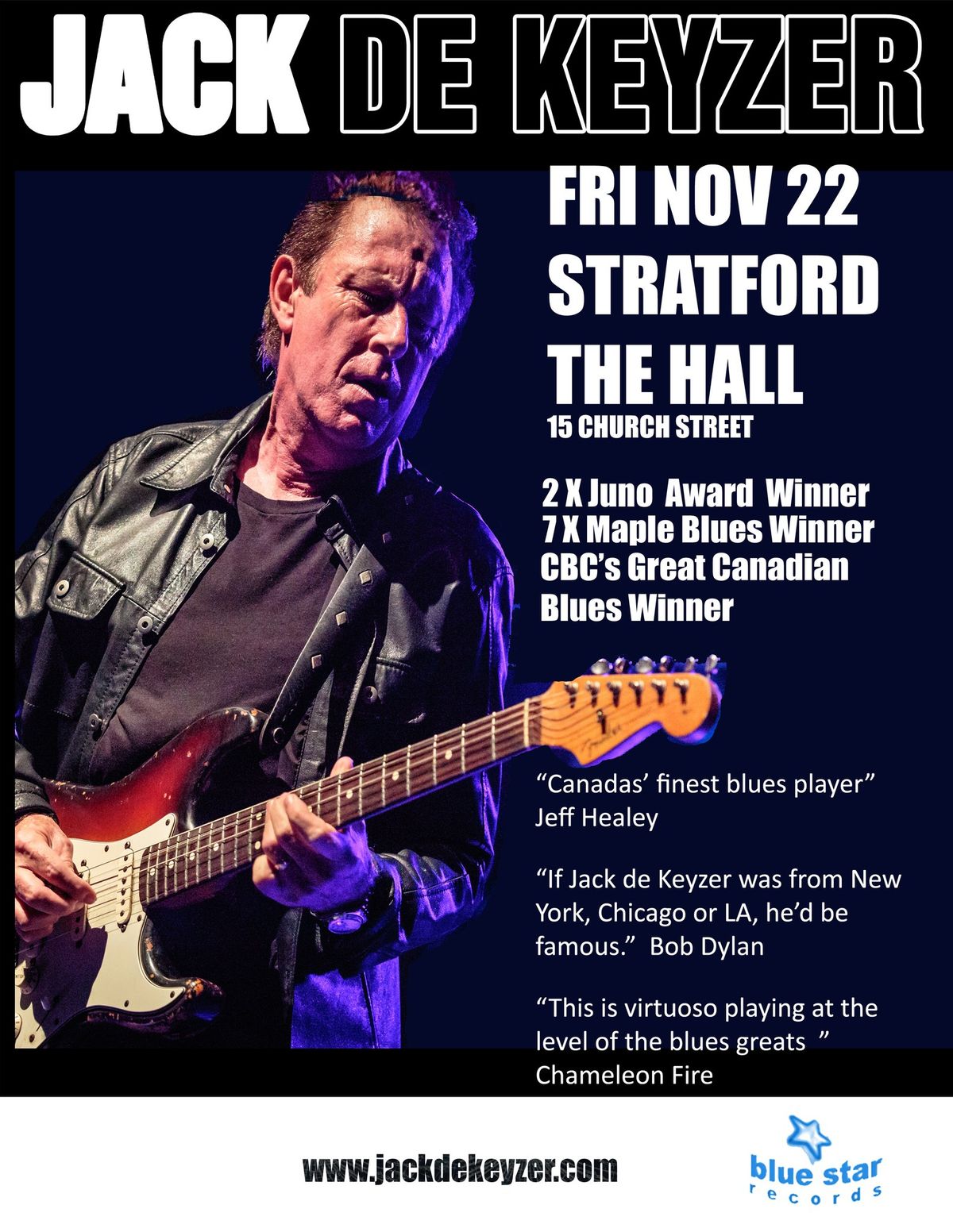 Jack de Keyzer Stratford The Hall-Fri Nov 22