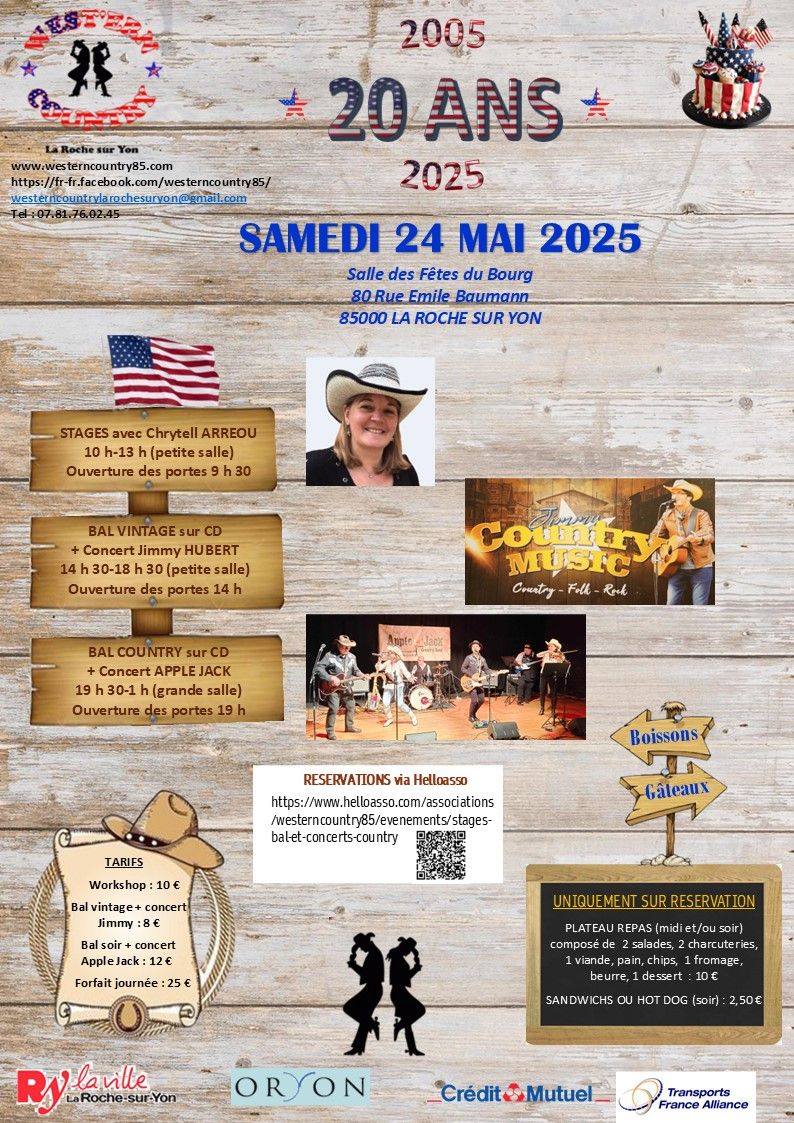 BAL COUNTRY  des 20 ANS de WESTERN COUNTRY 